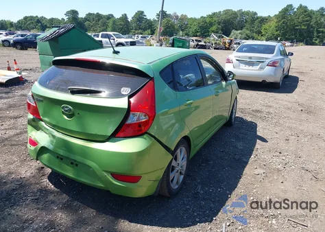 2012 Hyundai Accent Se из США, поврежденный, VIN KMHCU5AE9CU041177